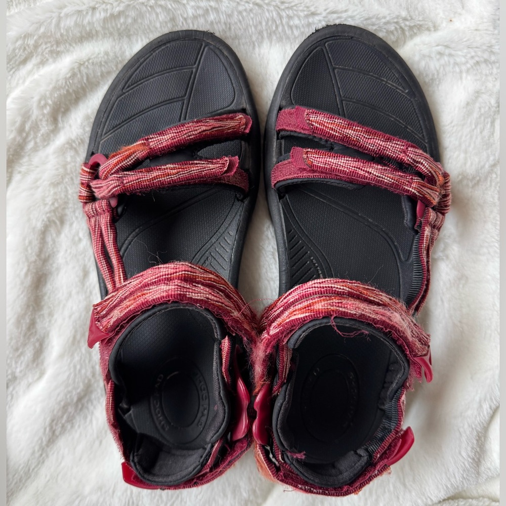 Teva Black and Red Women's Sandals